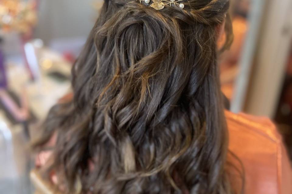 Bridesmaid up do