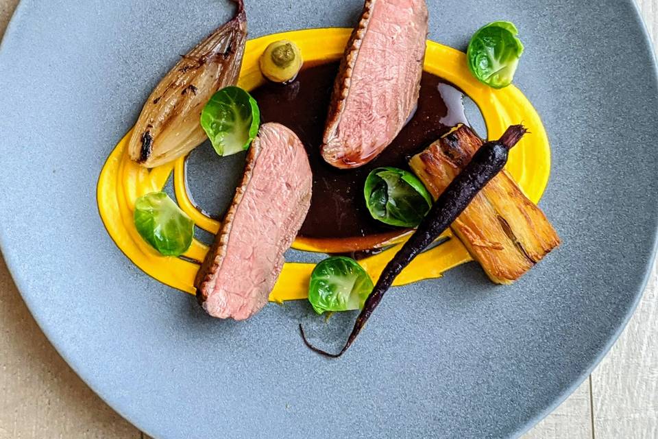 Pan Roasted Gressingham Duck