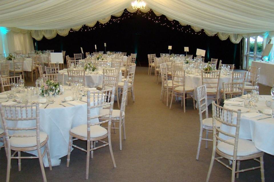 Marquee interior