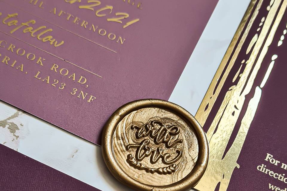 Wax stamp - Amethyst Collection