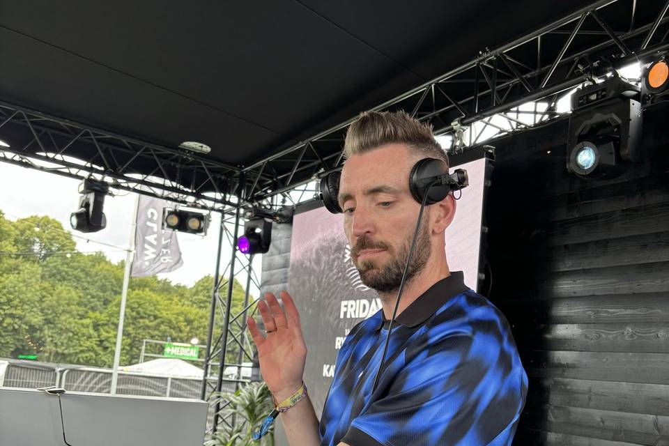 Ryan DJing at Electric Picnic