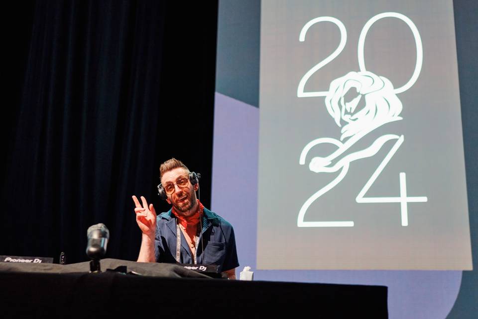 Ryan DJing in Cannes