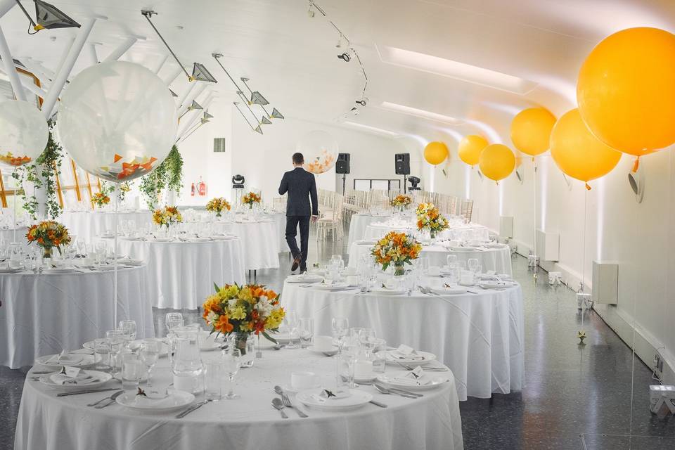 Bespoke wedding reception