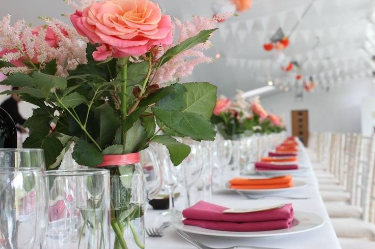 Table layout for a wedding at Ecology Pavilion