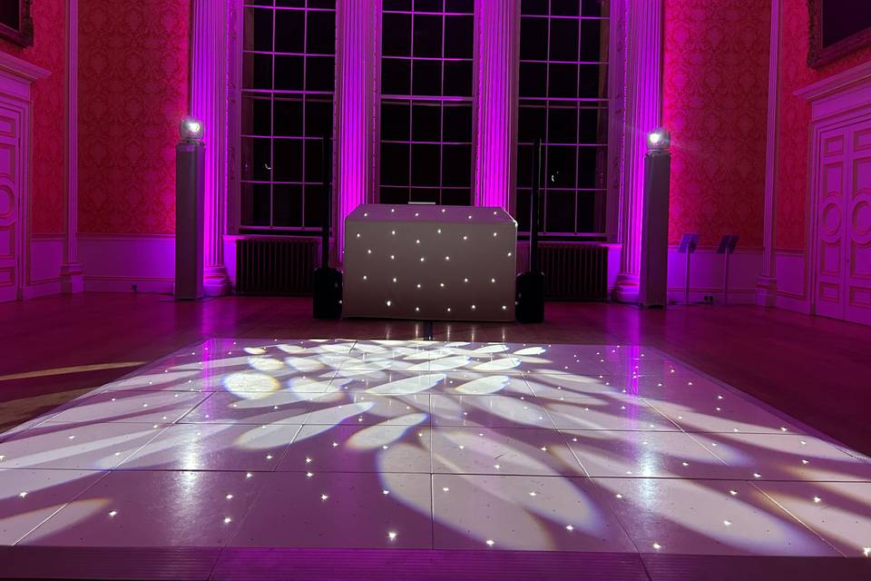 Wedding DJ with Dance Floor