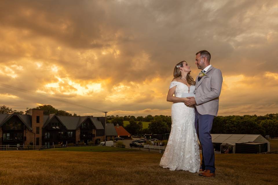 Bride and Groom - Sunset