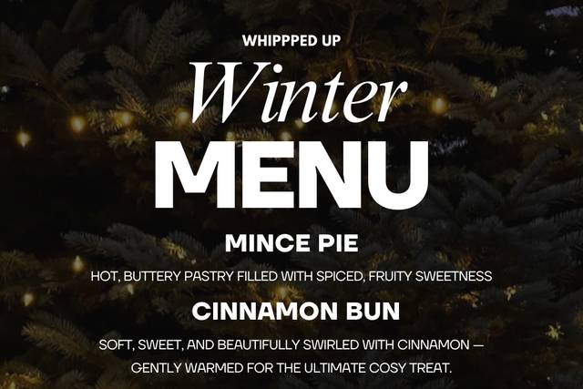 Our winter menu