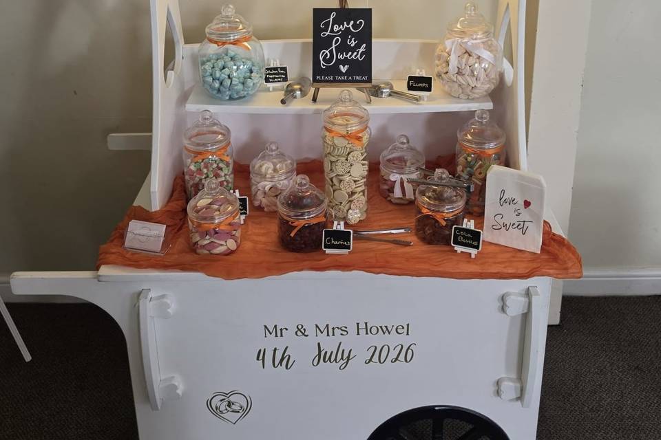 Orange theme wedding