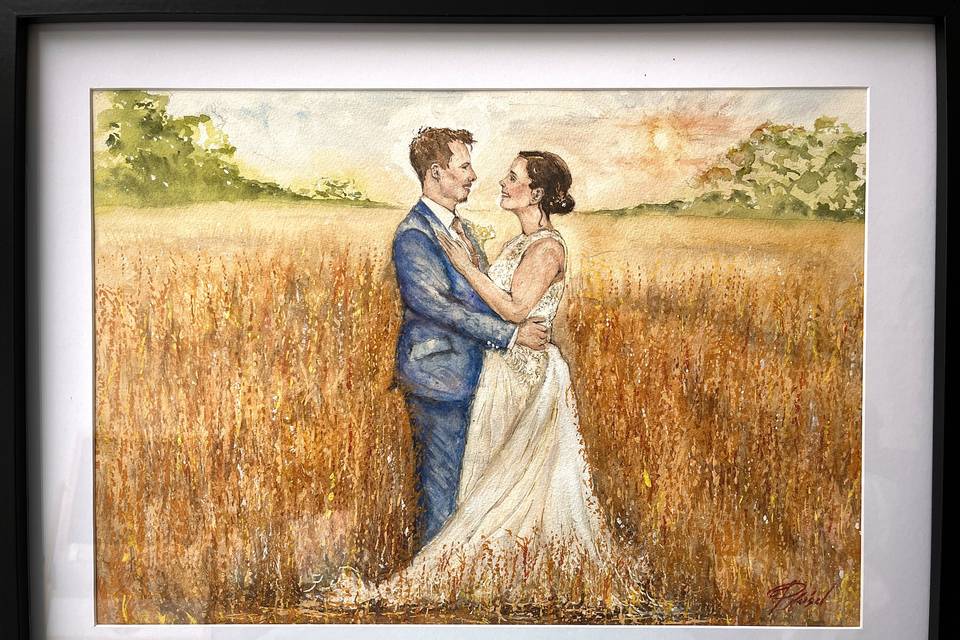 Olivia's  Wedding Painting