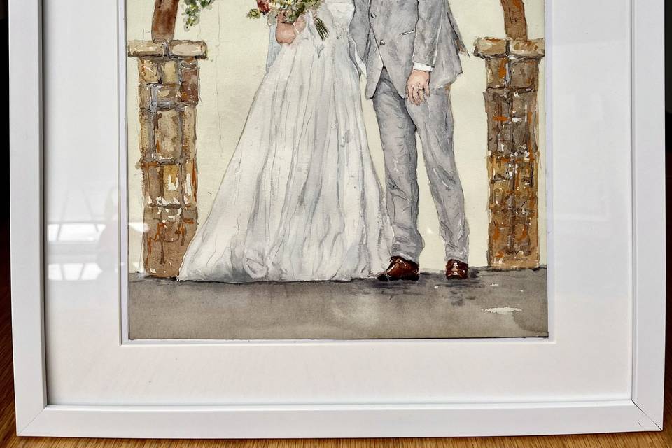 Wedding Couple Watercolour