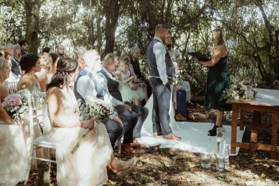 Woodland wedding