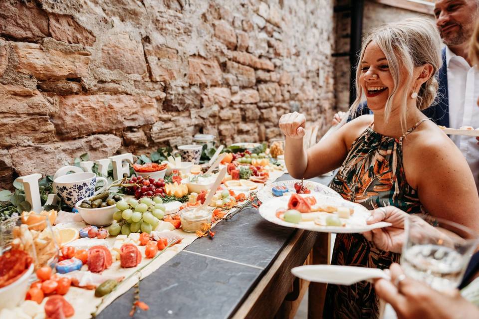 Buffet in The Bothy