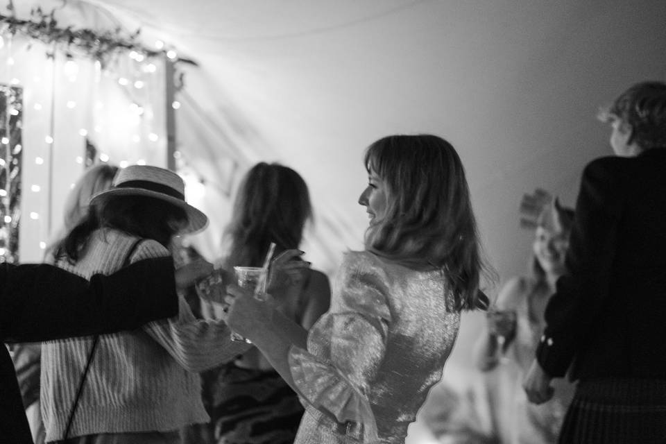 Dancing in the Festival Tent