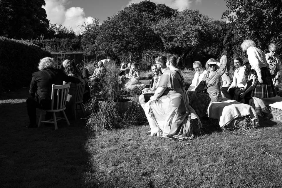 Guests in walled garden