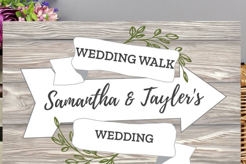 Wedding sign