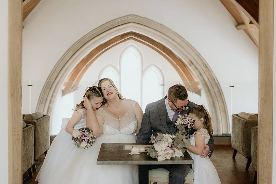 Mini wedding set up
