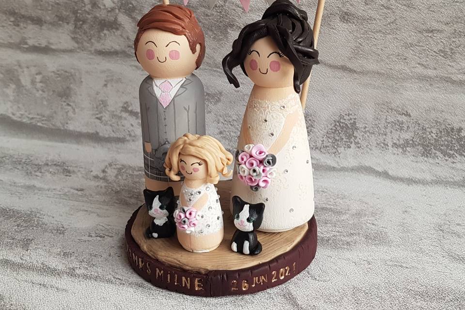 Wedding toppers cats