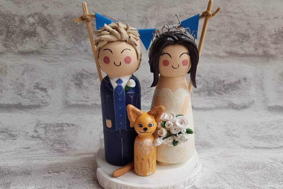 Blonde bride toppers