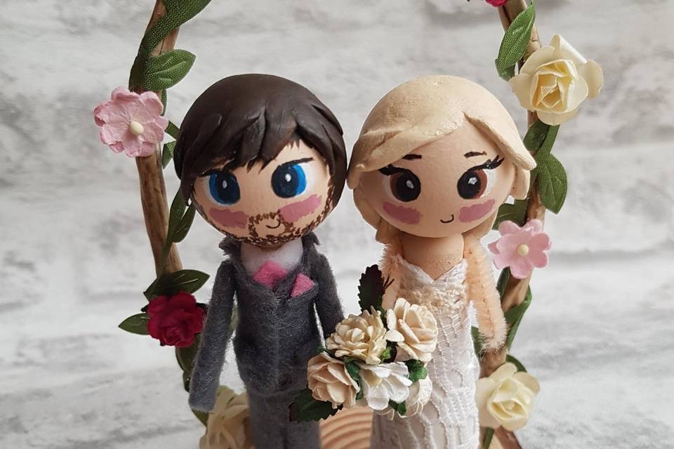 Rustic wedding toppers