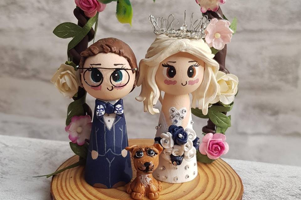 Bride and bride cake toppers