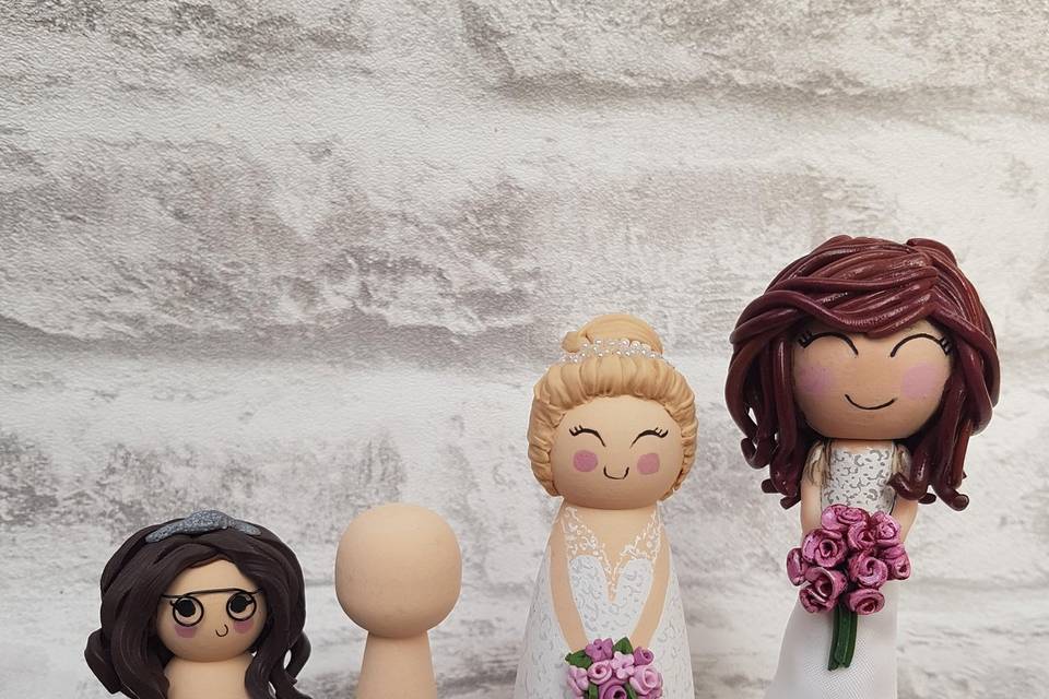 Bride wedding toppers