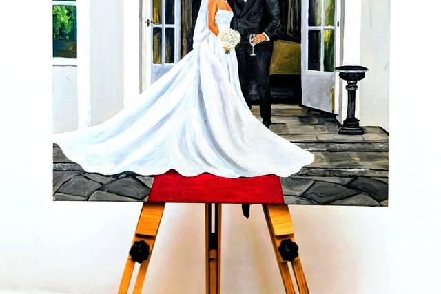 Live Wedding Painting