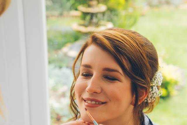 Bridal Makeup Artist at Work