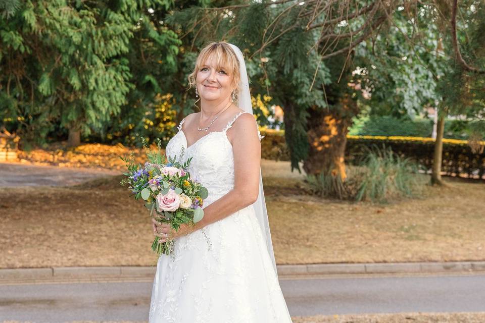 Soft glam bridal makeup