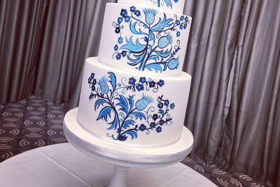 Hand painted blues