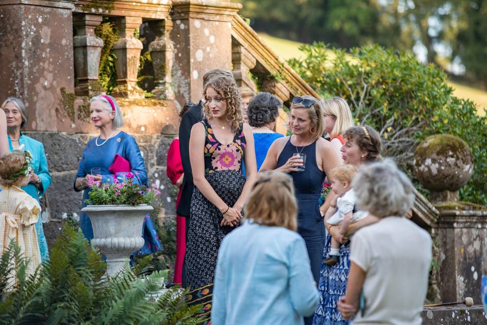 Guests in the gardens