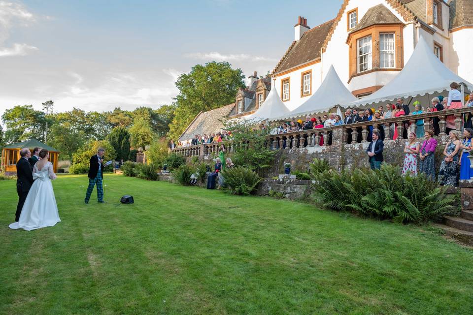 Speeches on the Lower Lawn