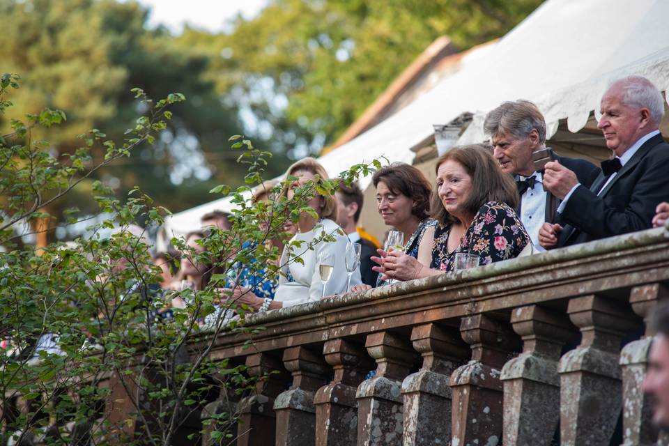 Guests on the Upper Terrace