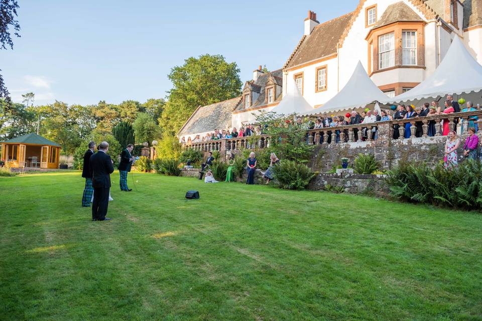 Speeches on the Lower Lawn