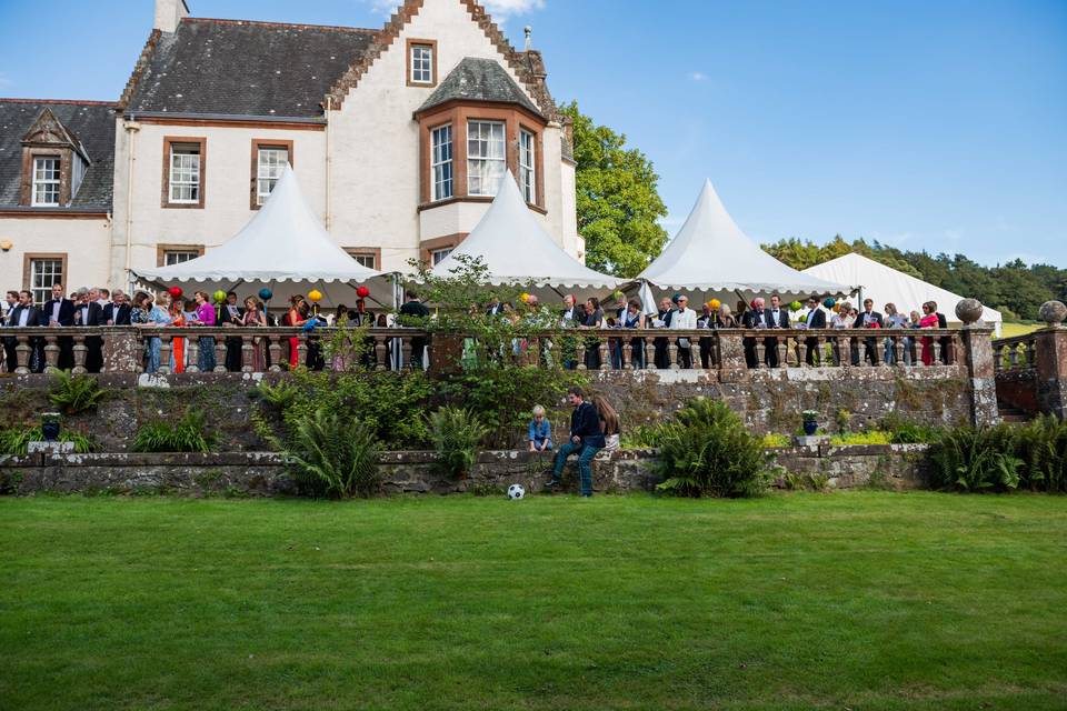 Marquee on the Upper Terrace