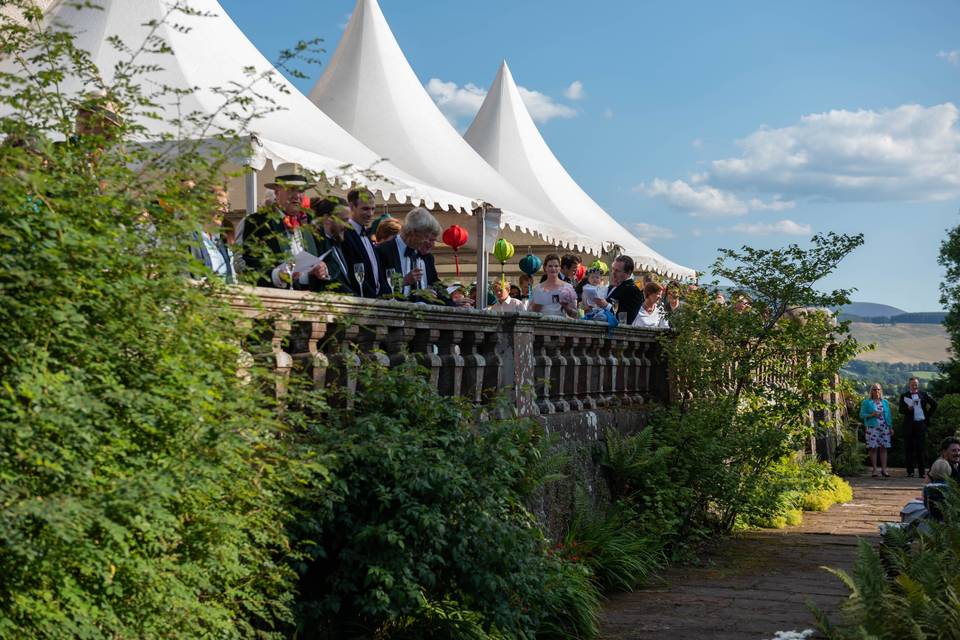 Marquee on the Upper Terrace