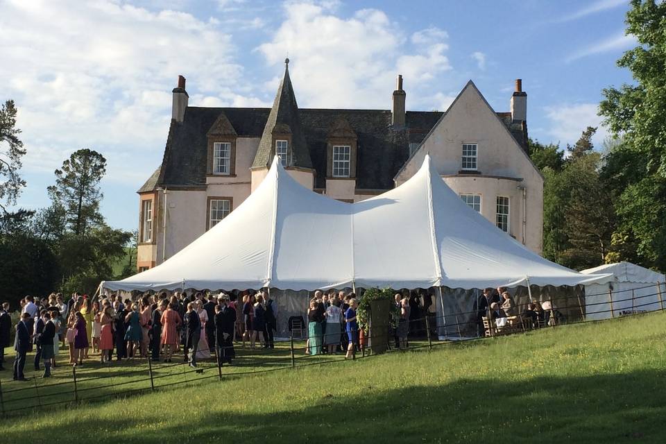 Marquee on Croquet Lawn