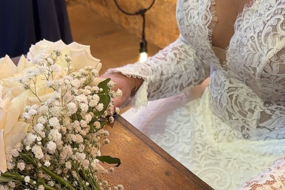 Closeup wedding rings