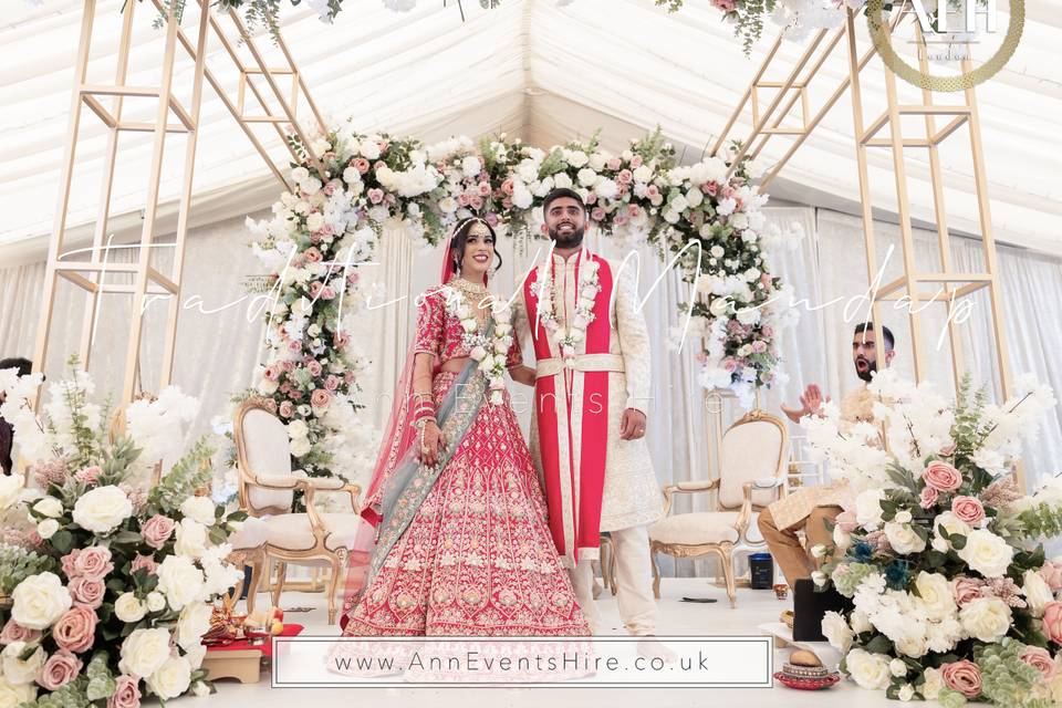 Gold Chuppah Mandap