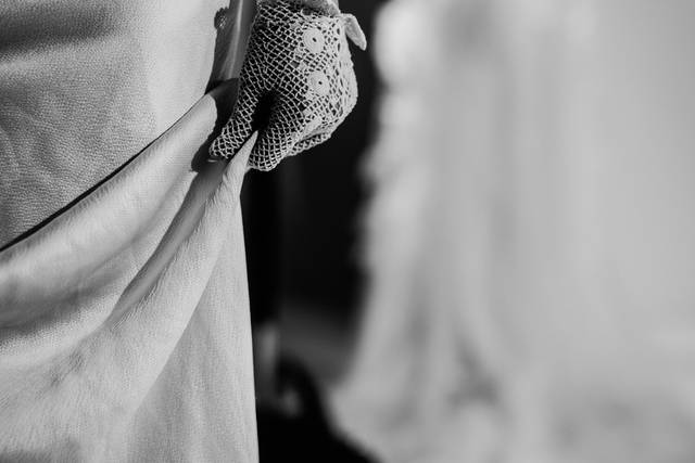 Bride dress details