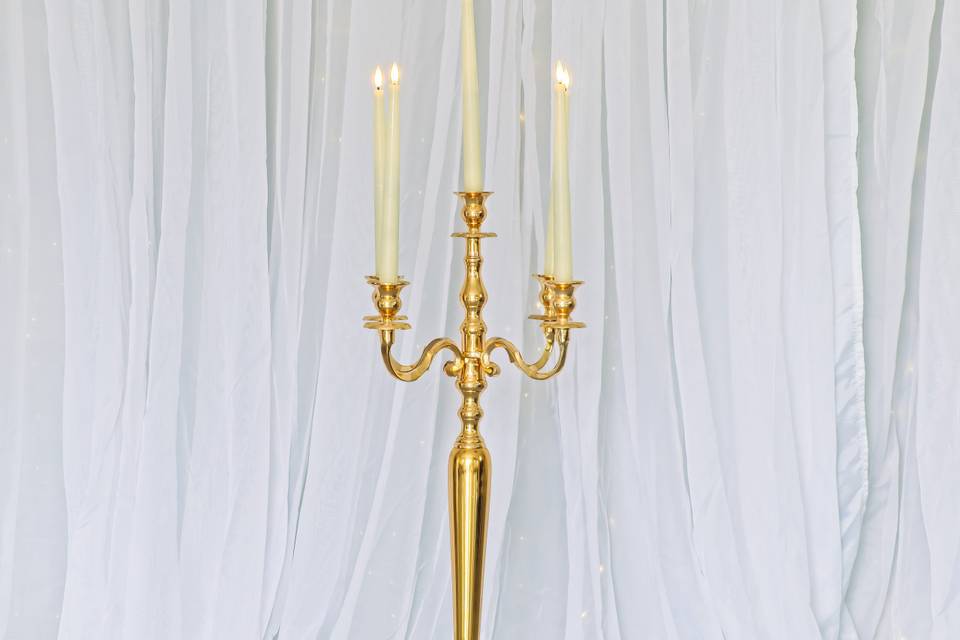 Rose Gold Candelabra