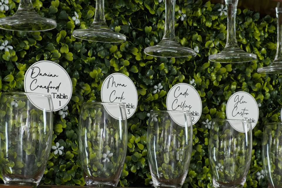 Seating Plan Drink Tags