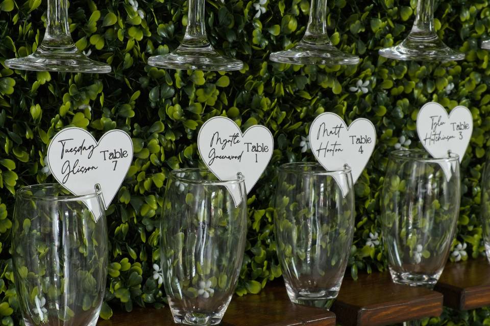 Seating Plan Drink Tags