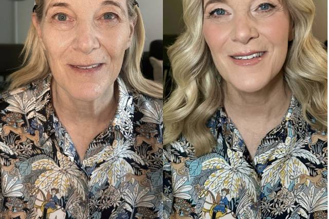 Mature make-up and soft waves