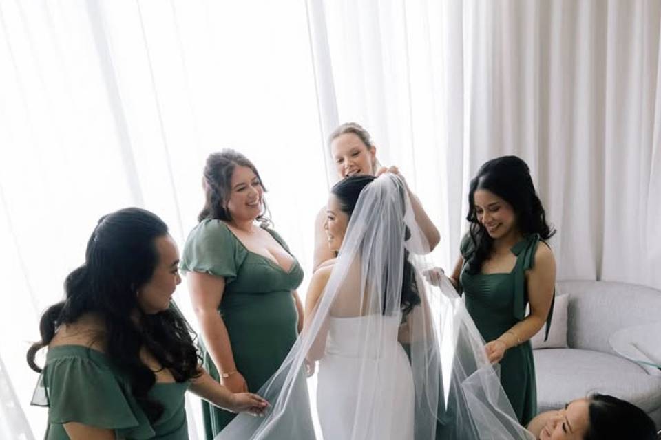 Bridal party make-up by me