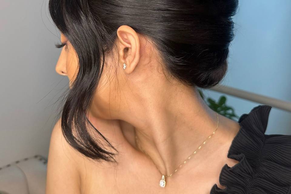 Glamorous high updo