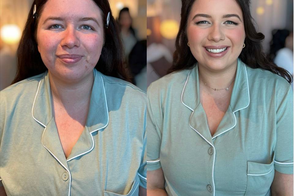 Bridesmaids soft glam look