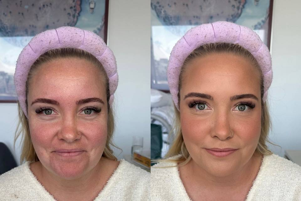 Hen do party make-up glam