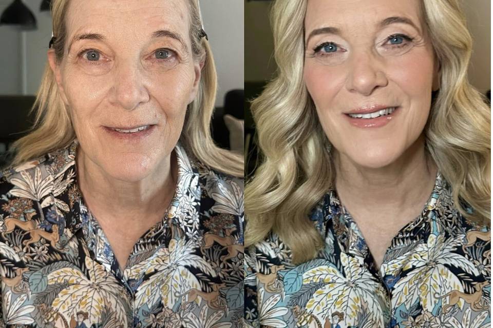 Mature make-up and soft waves