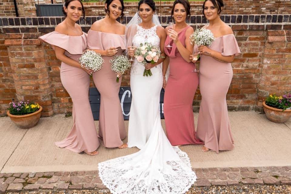Lauras bridal party