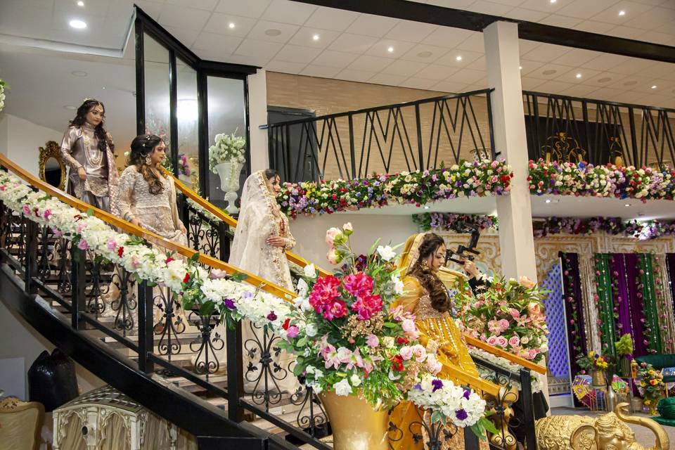 Brides walking